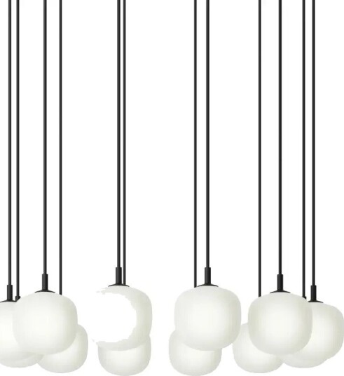 Muuto Rime Pendant Cluster   Ø12   12   White / Black