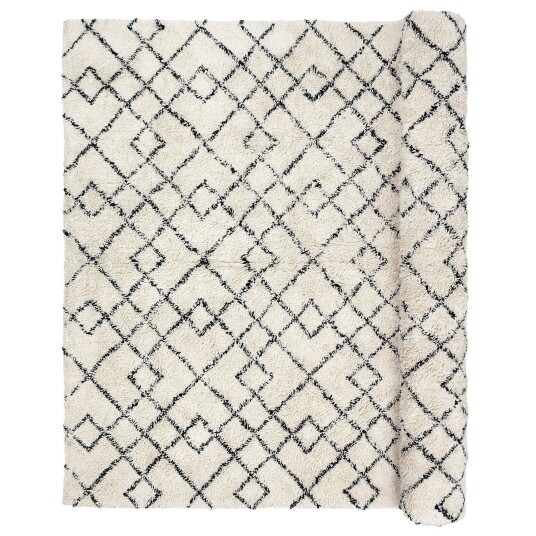 Broste Copenhagen Janson Teppe 200x300cm Ivory/Black Broste Copenhagen Janson Teppe 200x300cm Ivory/Black