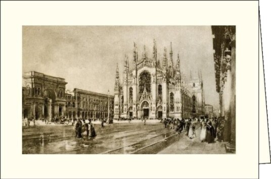 Rossi Kort Med Konvolutt Itw 014 Milano Piazza Del Duomo Rossi Kort Med Konvolutt Itw 014 Milano Piazza Del Duomo