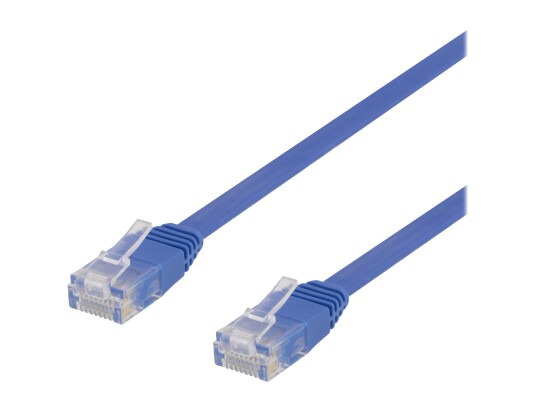 Deltaco Cat6 U/UTP 2m Koblingskabel Blå - Halogenfri, 10 Gbps