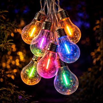 Telforceone Forever Light Solcelle Lyskjede Sunari Fls 400 4 M 10 Pærer Multicolor
