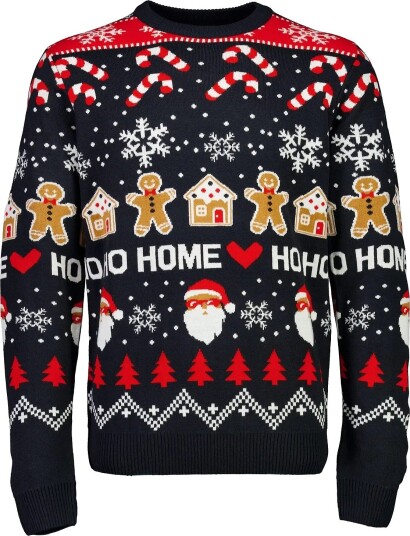 Lindbergh Santa Jacquard Sweater NAVY L