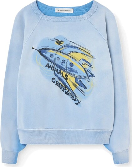 THE ANIMALS OBSERVATORY Shark Warm Kid Sweatshirt Dusty Blue   Blue   10 Y