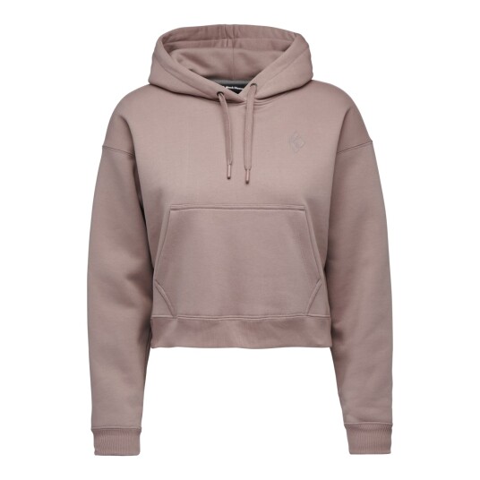 Black Diamond W Crop Po Hoody Pale Mauve XS