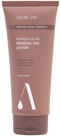 Azure Tan Nourish & Glow Gradual Tan Lotion Medium/ Dark