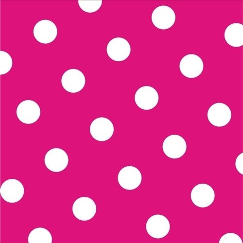 Servietter Fuchsia / Rosa Med Prikker Pk/20