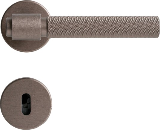 Beslag Design Helix 200 Euro Standard Door Handle With Keyhole Dark Bronze Beslag Design Helix 200 Euro Standard Door Handle With Keyhole Dark Bronze