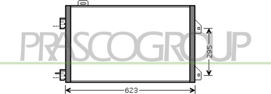 Kondensator, klimaanlegg PRASCO RN322C003