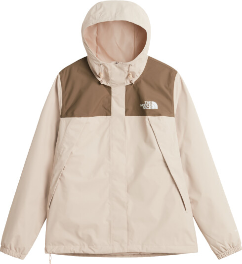 The North Face Women"s Antora Rain Jacket Timeless Taupe/Garnet XS