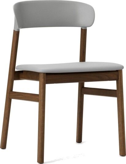 Normann Copenhagen Herit Spisestol Skinntrukket Røkt Eik/ Grå