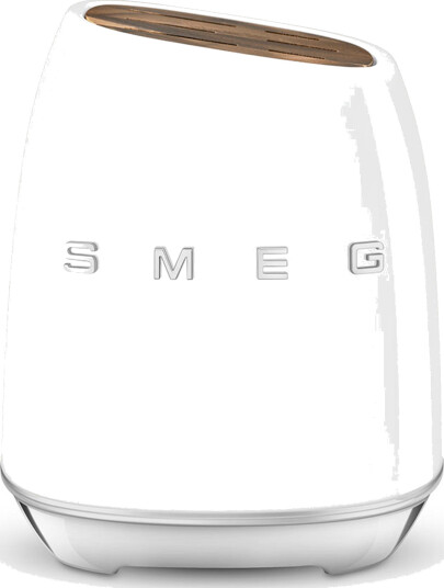 Smeg Knivblokk med 6 kniver hvit