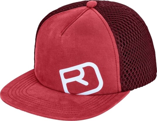 Ortovox  TRUCKER LOGO CAP, 323 hot coral, 54cm