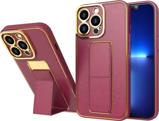 Hurtel New Kickstand Case-Deksel Til Iphone 12 Pro Med Stativ, Rød
