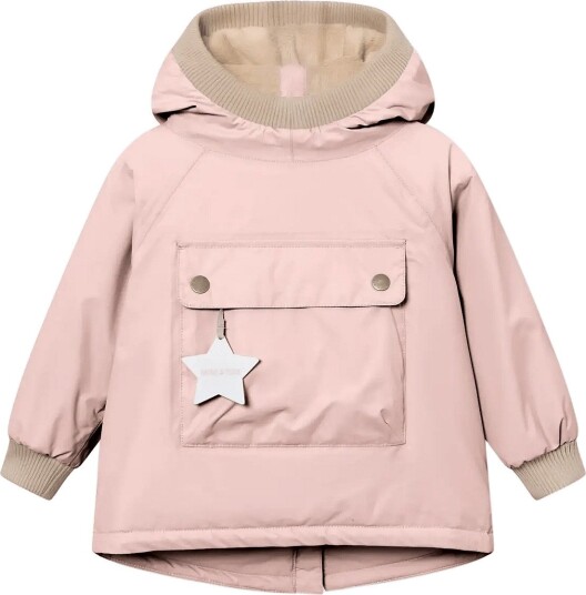MINI A TURE Matbabywen Fleece Lined Winter Anorak. Grs ADOBE ROSE 74