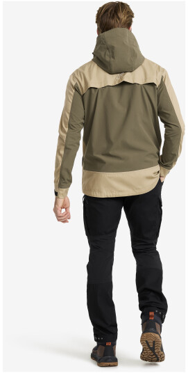 Revolutionrace Skalljakke Turjakke & Vindjakke Rambler Lightweight Pro Jacket Herre Khaki/Light MossGray S Revolutionrace Skalljakke Turjakke & Vindjakke Rambler Lightweight Pro Jacket Herre Khaki/Light MossGray S