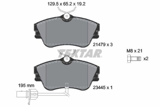 Bremseklosser TEXTAR 2147903 Bremseklosser TEXTAR 2147903