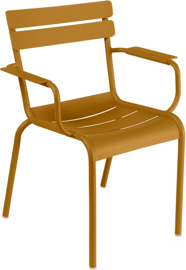 Fermob - Luxembourg Armchair, Gingerbread - Utendørs Spisebordstoler - Frédéric Sofia - Brun - Metall Fermob - Luxembourg Armchair, Gingerbread - Utendørs Spisebordstoler - Frédéric Sofia - Brun - Metall