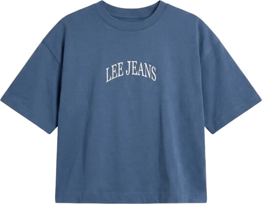Lee Jeans Ss Cropped Tee Blue XS