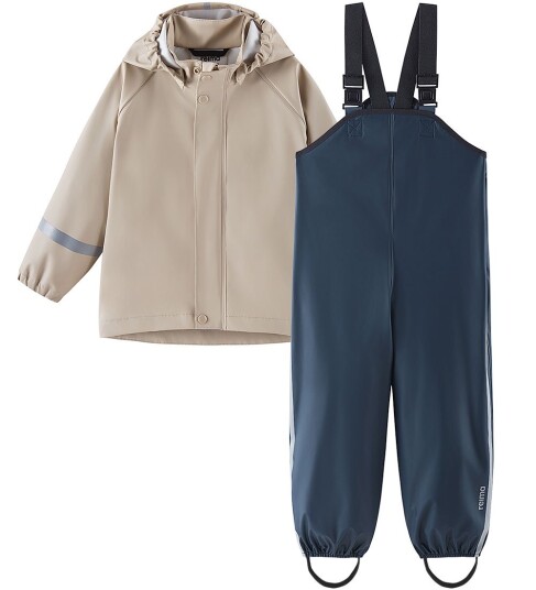 Reima Rain Outfit Tihku Beige 104 Reima Rain Outfit Tihku Beige 104