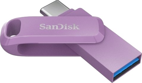 SanDisk Ultra Dual Drive Go USB-minne 512 GB USB-C Lavendel