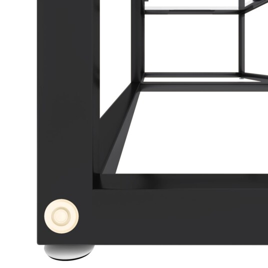 vidaXL TV-benk gjennomsiktig 140x40x40,5 cm herdet glass
