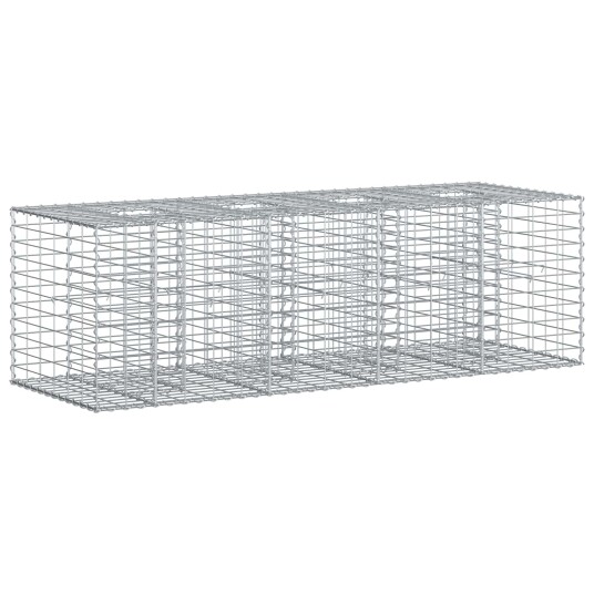  Gabion hevet seng sølv 180 x 60 x 55 cm Galvanisert Stål