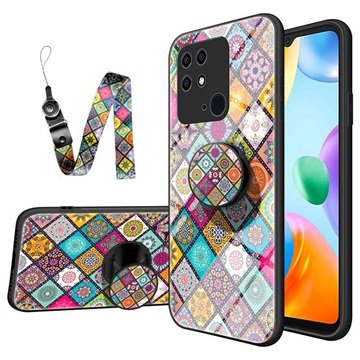 Checkered Pattern Xiaomi Redmi 10C Hybrid-deksel Fargerik Mandala Checkered Pattern Xiaomi Redmi 10C Hybrid-deksel Fargerik Mandala