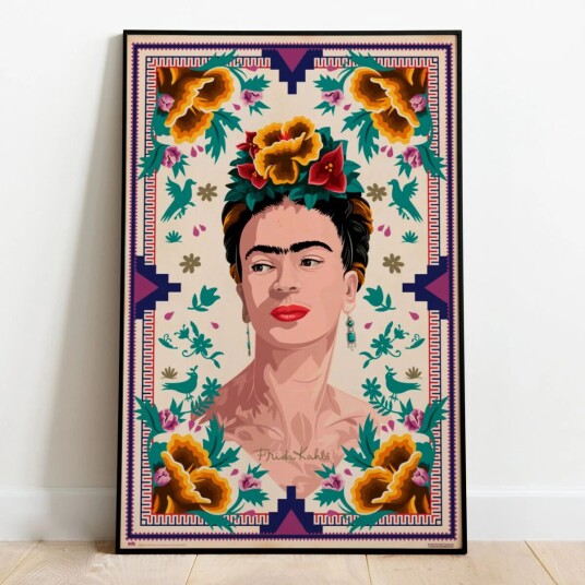 Frida Kahlo Portrett Plakat - 91,5 x 61 cm Frida Kahlo Portrett Plakat - 91,5 x 61 cm