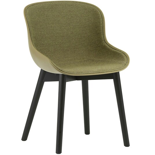 Normann Copenhagen Hyg Stol Polstret Front Olive / Svart Eik