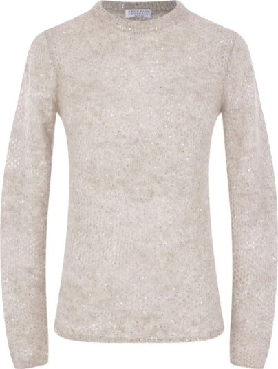 Brunello Cucinelli Dame Strikkevarer Beige L, Brunello Cucinelli Dame Strikkevarer Beige L,