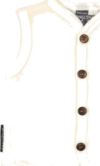 Smallstuff Vest med knapper merinoull off white (92/98)