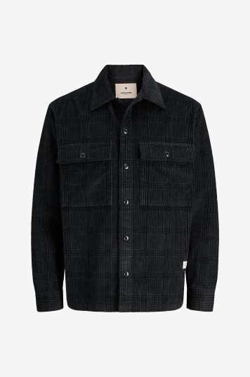 Jack & Jones Overtreksskjorte jprBluwill Corduroy L/S Grå