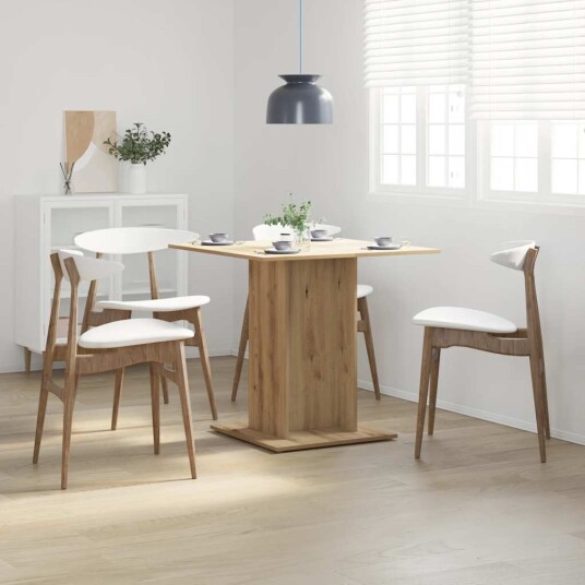  Spisebord artisan eik 80x80x75 cm konstruert tre 8721158434067