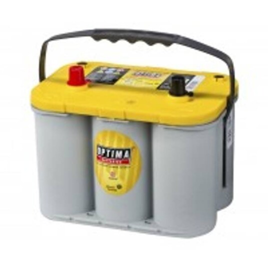 Optima AGM Yellow Top 12V 55AH Venstre +pol. Optima AGM Yellow Top 12V 55AH Venstre +pol.