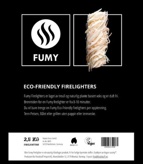 FUMY Eco-Friendly opptenningsbrikker 1,5Kg FUMY Eco-Friendly opptenningsbrikker 1,5Kg