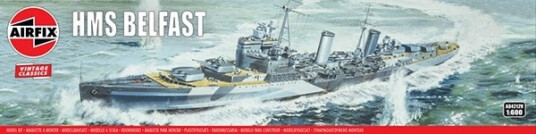 Airfix HMS Belfast Modellbyggesett 1:600 med 250 deler