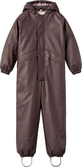 Wheat Regndress m. Termos PU Aiko Chocolate Plum Wheat 3 år (98) Regndress Bordeaux Brun