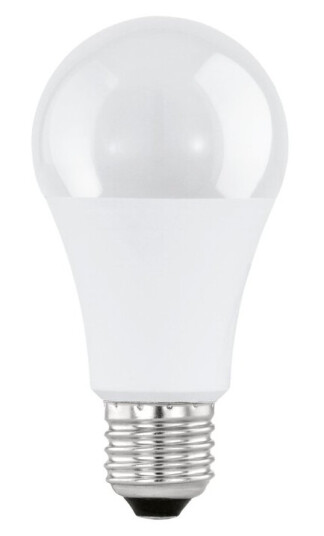 Eglo Led-Lyspære Form: A60 E27 9 W Ekvivalent 60 Klasse F Varmt Hvitt Lys 2700 K Melkehvit