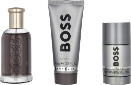 Hugo Boss Bottled Giftset 275 ml Eau De Parfum Spray 100ml/Shower Gel 100ml/Deo Stick 75ml Hugo Boss Bottled Giftset 275 ml Eau De Parfum Spray 100ml/Shower Gel 100ml/Deo Stick 75ml