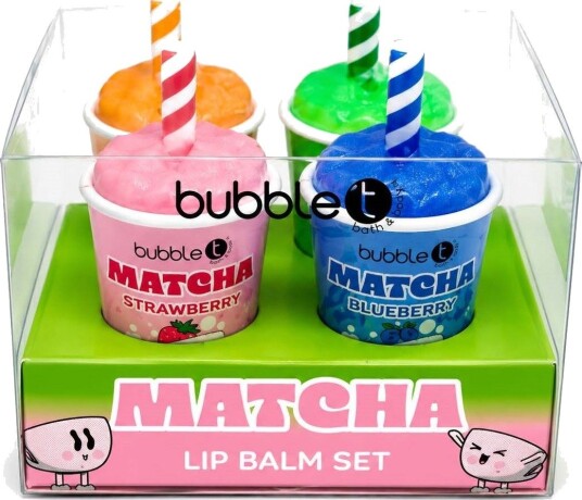 BubbleT Matcha Lip Balm Set
