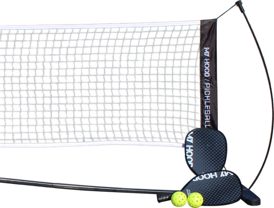 My Hood Pickleballsett Inkl. Nett Svart My Hood Pickleballsett Inkl. Nett Svart