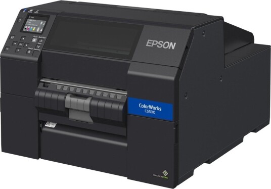 Epson Colorworks Cw-C6500pe - Etikettskriver - Farge - Ink-Jet - Rull (21,6 Cm) - 1200 X 1200 Dpi - Inntil 85 Mm/Sek (Mono) / Inntil 85 Mm/Sek (Farge) - Skreller