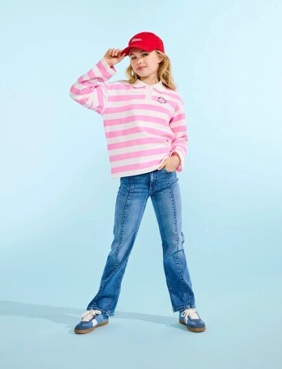 Kids Only Kogjuicy Wide Leg Pintuck Dnm Azg Blue 158