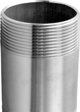 Nip.Rør 3/4"X 90 Mm Med Konisk Rørgevind N 62. Aisi 316