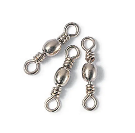 Sølvkroken Svivel Nr 1/0   100pk   Messing   Blank   Hvirvel   Nr 1/9
