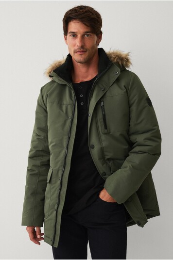 Ellos Collection Varm foret parka Grønn Ellos Collection Varm foret parka Grønn