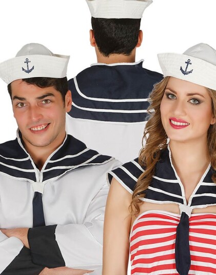 Sailorsett med Hatt og Skulderkappe