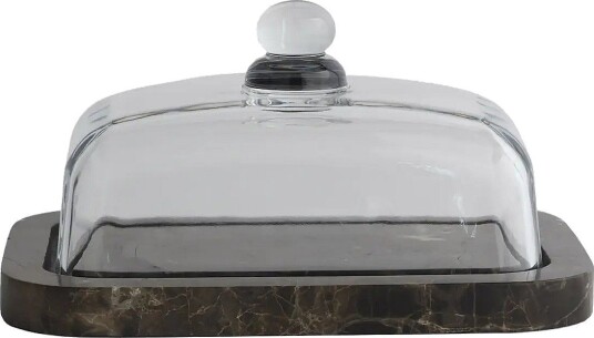 Mette Ditmer Marble Butter Box   BROWN   W14X L19.5X H10.5 cm