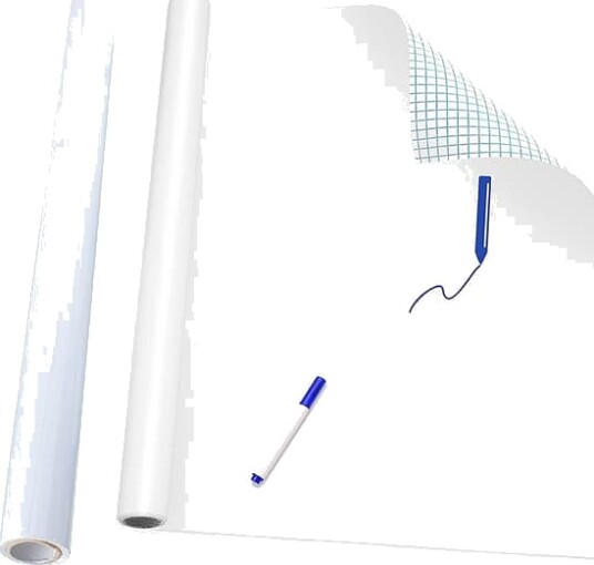 Selvheftende Whiteboard / Whiteboard - 200 x 45 cm