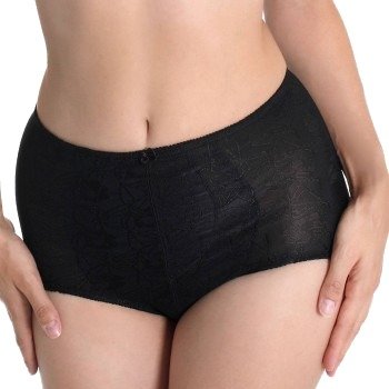 sassa Truser Shiny Jacquard Shaping Brief Svart polyester 42 Dame
